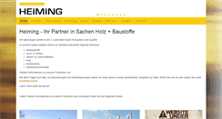 Desktop Screenshot of heiming-baustoffe.de