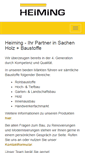 Mobile Screenshot of heiming-baustoffe.de